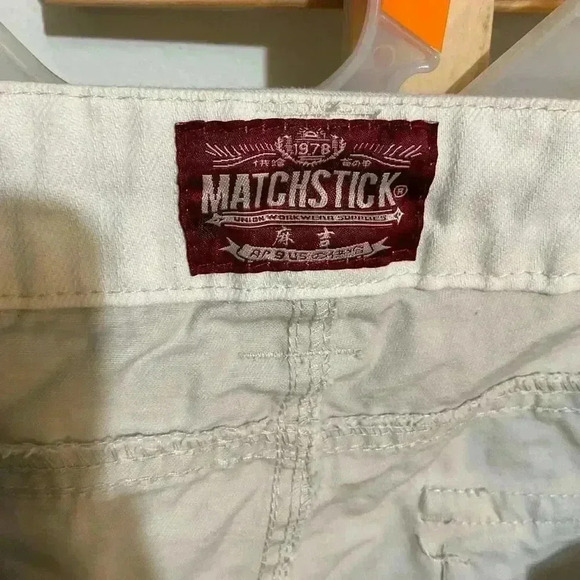 Matchstick men’s cargo pants with multi pockets size L/32 union work wear - Picture 4 of 8